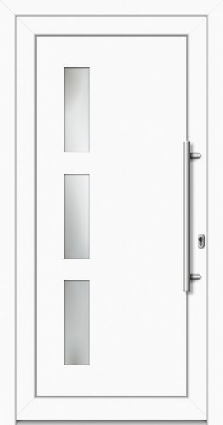 Kunststoff Haustür Weiß HT007.KW 71 mm