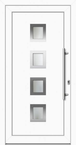 Kunststoff Haustür Weiß HT001.KW 71 mm